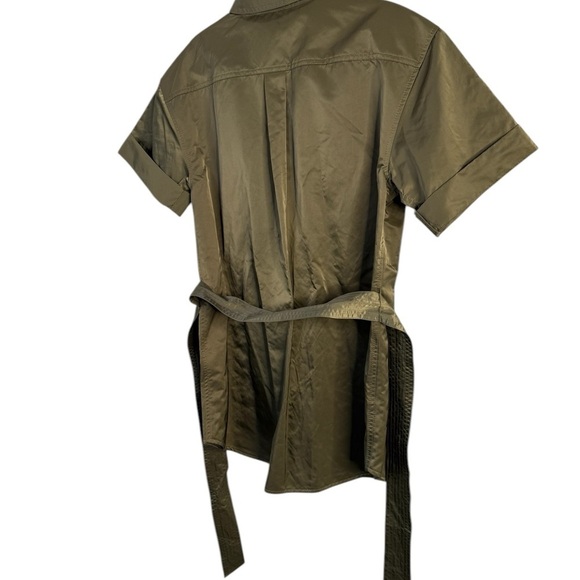 Banana Republic Safari Utility Belted Shirt Jacket Olive Green M NWOT Military - Picture 9 of 16
